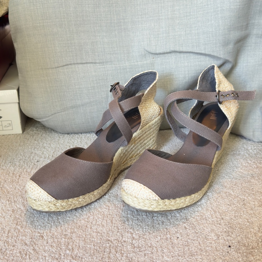 Hepburn J.Jill Wedge Wicker Heels